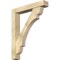 Ekena Millwork Olympic Block Rough Sawn Bracket w/ Offset Brace, Douglas Fir, 6"W x 34"D x 42"H BKT0604X34X42OLY05RDF - alternate 1
